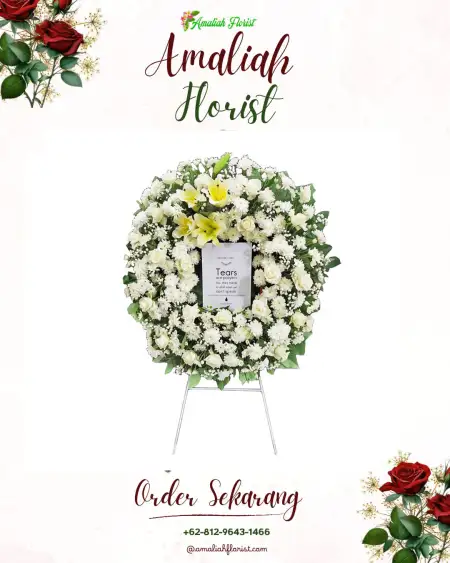 Krans Bunga Duka Lamper Lor